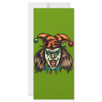 Mentally Unstable Evil Clown Rack Card Template