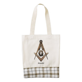 Mentes masónicas (de oro) bolsa tote zazzle HEART
