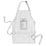 Menu Aprons