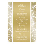 menú del boda del oro anuncio personalizado