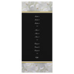 Menu rose elegant white template stylish invites