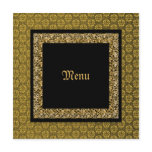 Menu template ~ damask wedding elegant personalized announcement