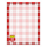 Menzies Tartan Plaid Owl Letterhead Design
