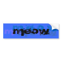 MEOW Bumper Sticker bumper stickers
