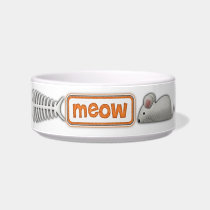 Meow cat dish pet bowls