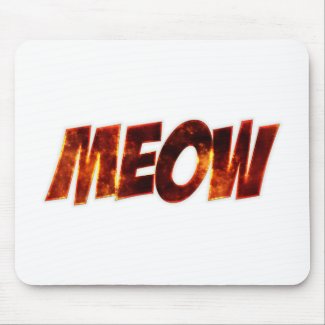 Meow Fire Mouse Pads