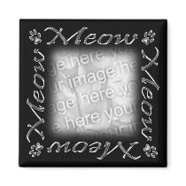 Meow Frame magnets by HeartsinFocus Meow Frame magnets