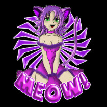 Meow Girl Kitty in Pink t-shirts by Rockangel1 Meow Girl Kitty in Pink t-shirts