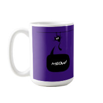 meow kitty purple 1 mug mugs