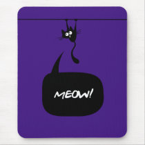 meow kitty purple 2 mousepad mousepads