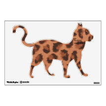 Meow Mama Leopard Cat Decal Wall Skins