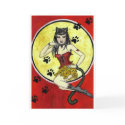 'Meow' Pin-Up Girl Card