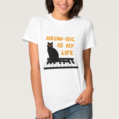 Meow-sic Is My Life T Shirt