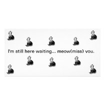 Meow you customized photo card