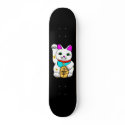 MEOWIES LUCKY CAT MANEKI NEKO BLACK skateboards