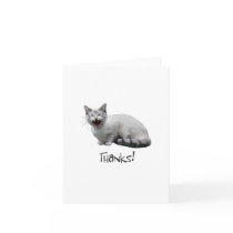 Meowing Cat Thanks cards