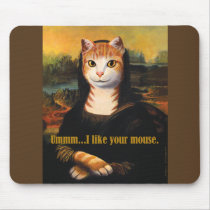 Meowna Lisa Mousepad