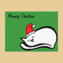 Meowry Christmas Postcard (customizable) by purrprints Meowry Christmas Postcard (customizable)
