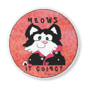 Meows It Going Cartoon Cat Accessories Magnets by zooogle Meows It Going Cartoon Cat Accessories Magnets