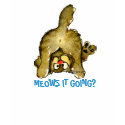 Meows it Going? Cartoon Cat T shirt by zooogle Meows it Going? Cartoon Cat T shirt