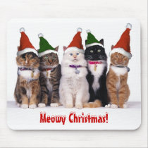 "Meowy Christmas!" Cats In Hats Mouse Mats