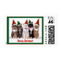 "Meowy Christmas!" Cats postage by kokobaby "Meowy Christmas!" Cats postage