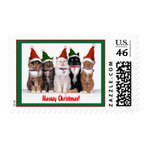 "Meowy Christmas!" Cats postage