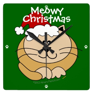 Meowy Christmas Cute Cartoon Cat Custom