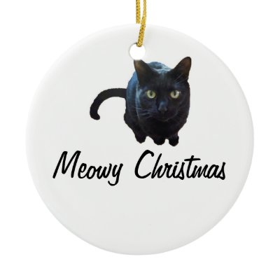 Meowy Christmas Ornament