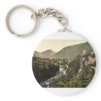 Meran, from Gilfpromenade, Tyrol, Austro-Hungary m Keychain