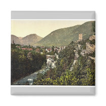 Meran, from Gilfpromenade, Tyrol, Austro-Hungary m Refrigerator Magnets