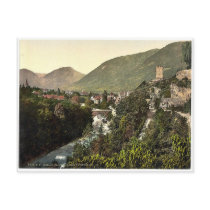Meran, from Gilfpromenade, Tyrol, Austro-Hungary m Post Card