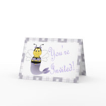 MerBee Bumble Bee Baby Shower Invitation cards