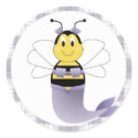 MerBee Bumble Bee Sticker