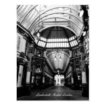 Mercado Londres de Leadenhall Tarjeta Postal