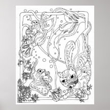 Mercat Mandarin Fish Posters