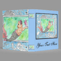 Mercat with seahorses and jellyfish binders