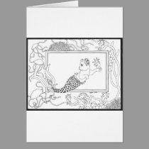 Mercat with seahorses and jellyfish cards