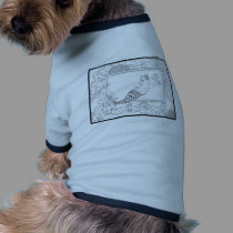 Mercat with seahorses and jellyfish pet clothing