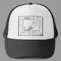 Mercat with seahorses and jellyfish hats