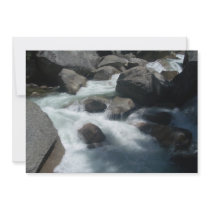 Merced River Yosemite Rocks Custom Invitation
