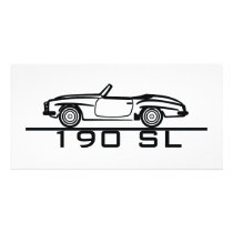 Mercedes 190 SL Type 121 Custom Photo Card