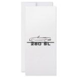 Mercedes 280 SL Type 107 Rack Card Design