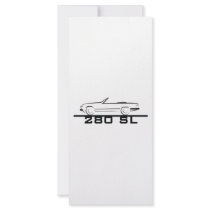 Mercedes 280 SL Type 107 Rack Card Design