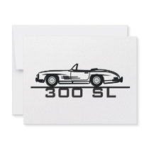 Mercedes 300 SL Cabrio invitations