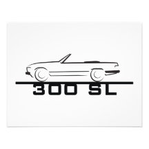 Mercedes 300 SL Type 107 Invitation