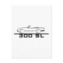 Mercedes 300 SL Type 107 postcards