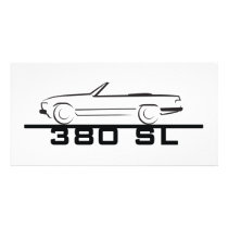 Mercedes 380 SL Type 107 Photo Greeting Card