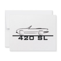 Mercedes 420 SL Type 107 Personalized Announcement