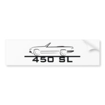 Mercedes 450 SL Type 107 bumper stickers by frengi Mercedes 450 SL Type 107 bumper stickers